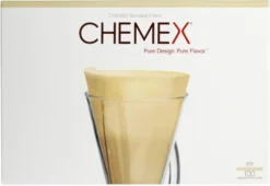 Chemex Brown Filter Papers For 3 Cup Coffee Maker, 100 Pcs