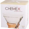 Chemex Pre-folded Circles Paper Coffee Filters For 6, 8 And 10 Cup Coffeemaker, 100 Pcs