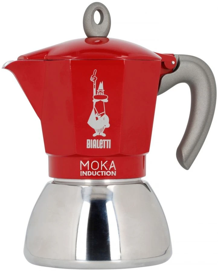 Bialetti Moka Induction Red Stovetop Espresso Maker 1 Bialetti Moka Induction Red Stovetop Espresso Maker