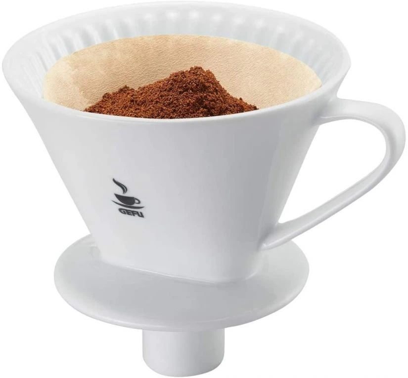 Gefu Sandro Porcelain Coffee Dripper, Size 4 1 Gefu Sandro Porcelain Coffee Dripper, Size 4
