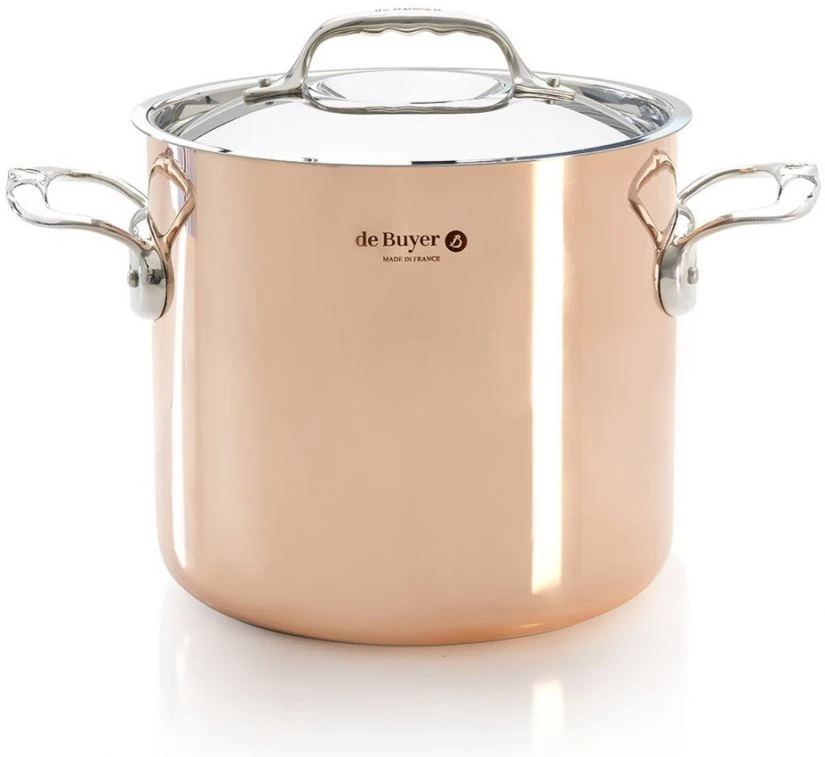 De Buyer Prima Matera Copper Stockpot 5.7 L Induction 20 Cm 1 De Buyer Prima Matera Copper Stockpot 5.7 L Induction 20 Cm