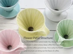 CAFEC Arita Ware Flower Dripper 4 Cup -Hario Shop cafec arita flower dripper 4 cup 6710