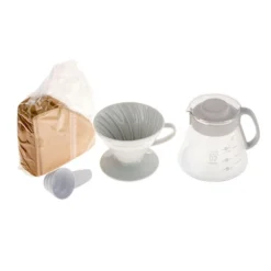 Hario V60-02 Ceramic Dripper Set 600 Ml, White 6 Hario V60-02 Ceramic Dripper Set 600 Ml, White -Hario Shop hario v60 ceramic dripper 02 set 6404