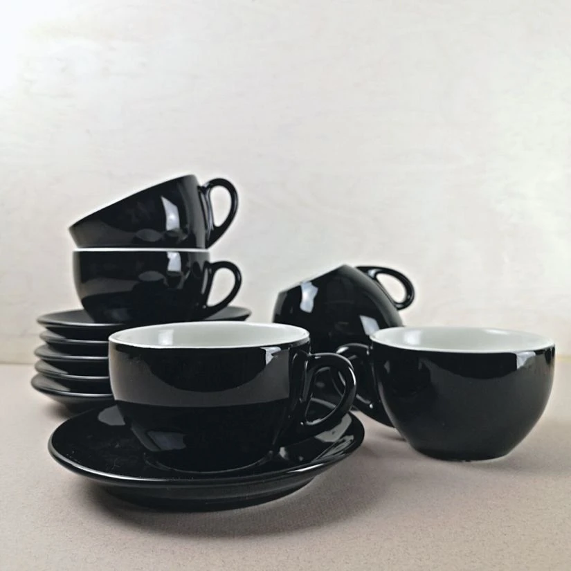 IPA Milano Cappuccino Cup 180 Ml, Black & White 3 IPA Milano Cappuccino Cup 180 Ml, Black & White - Image 3