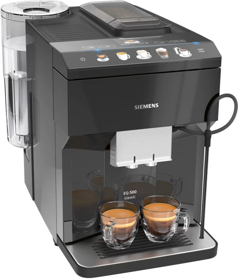Siemens EQ.500 Classic Fully Automatic Coffee Machine, Piano Black 2 Siemens EQ.500 Classic Fully Automatic Coffee Machine, Piano Black - Image 2