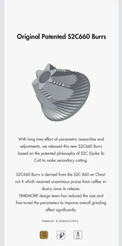 Timemore C3 MAX S2C Pro Coffee Grinder, Black -Hario Shop timemore c3 max 8281